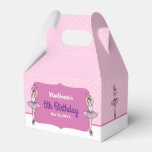 Ballerina with Pink Dress and Pointe Toe Shoes Favour Box