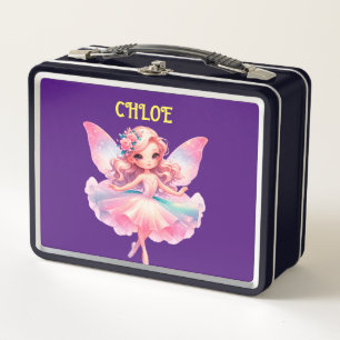 Ballerina with wings  metal lunch box