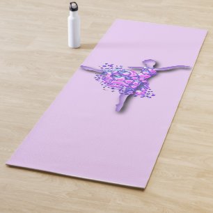 Ballerina Yoga Mat Ballet Dancer Woman