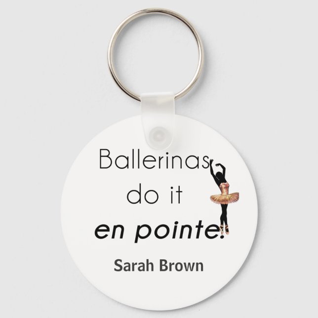 Ballerinas so it! key ring (Front)