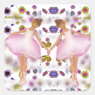 Ballerinas Square Sticker