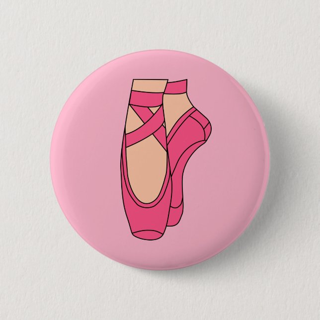 Ballet 6 Cm Round Badge (Front)