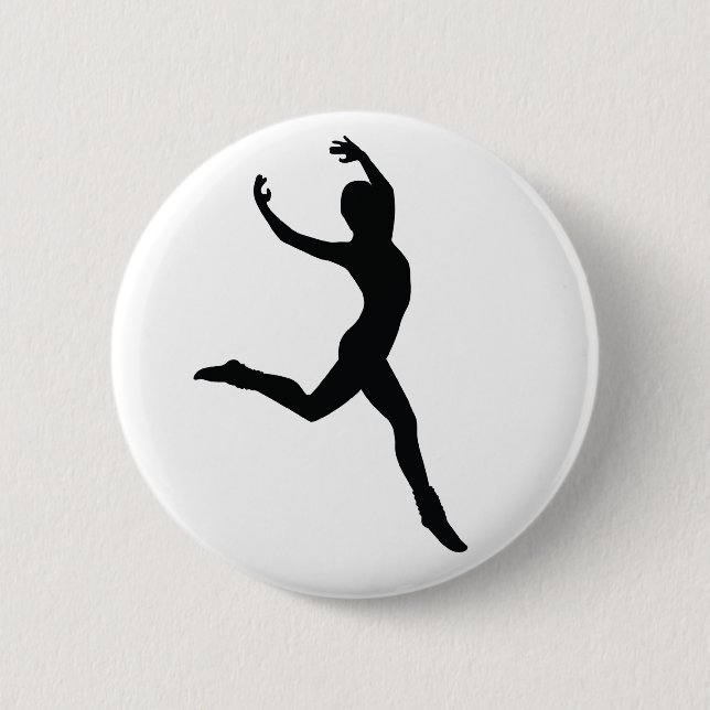 Ballet 6 Cm Round Badge (Front)