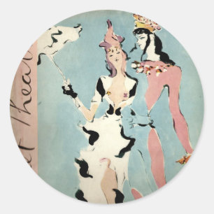 Ballet and Theatre Classic Round Sticker