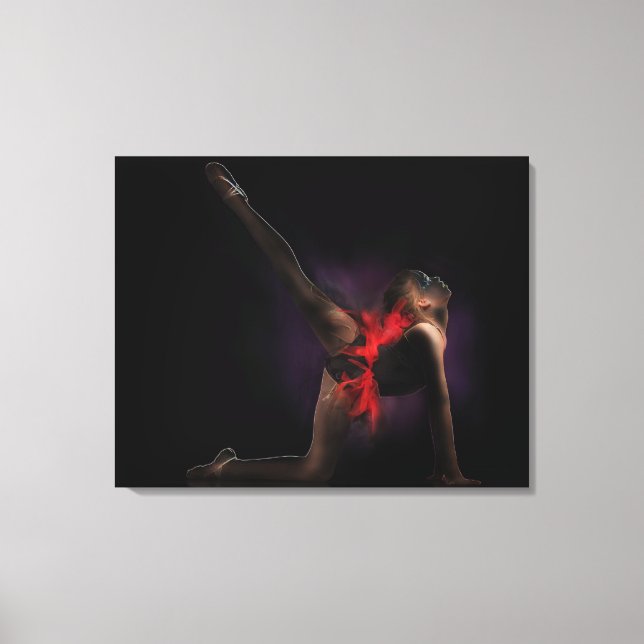 Ballet Art Abstract Canvas Print (Front)