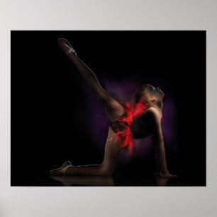 Ballet Art Abstract Poster