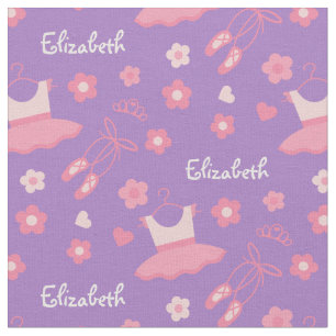 Ballet Ballerina Custom Fabric Purple Pink