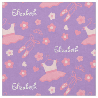 Ballet Ballerina Custom Fabric Purple Pink