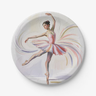 ballet Ballerina dancer Birthday Party Paper Plate