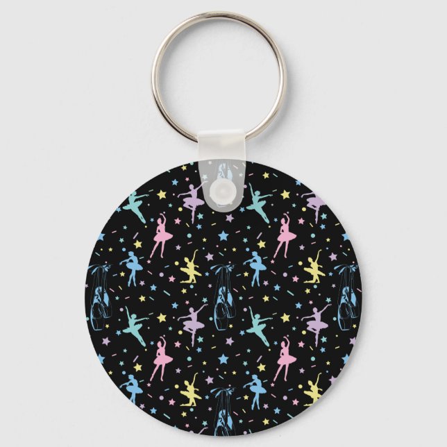 Ballet - Ballerina Dancer Shoes Key Ring (Front)
