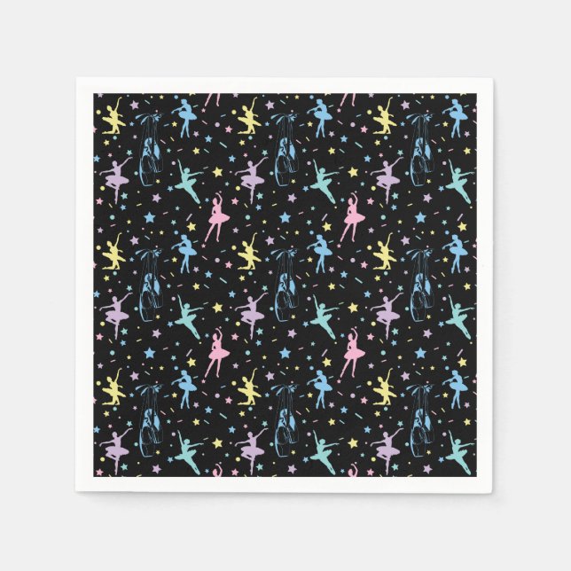 Ballet - Ballerina Dancer Shoes Napkin (Front)