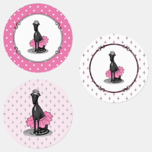 Ballet Ballerina Princess Greyhound Dog (black)