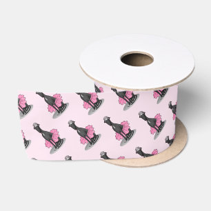 Ballet Ballerina Princess Greyhound Dog (black) Satin Ribbon