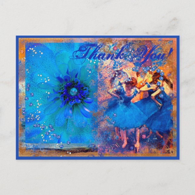 Ballet & Baubles Personalised, Thank You Postcard (Front)