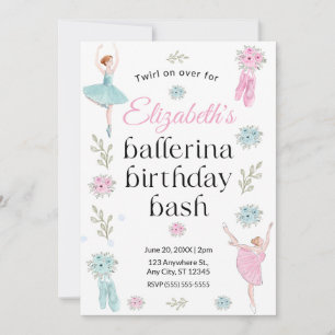 Ballet Birthday Invitation