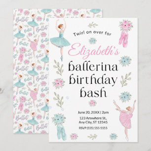Ballet Birthday Invitation