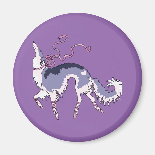 Ballet Borzoi Magnet (Front)