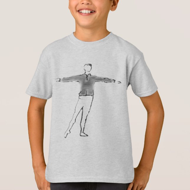 Ballet Boy Custom Dance Gifts T-Shirt (Front)