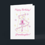Ballet & Bunting Granddaughter Birthday Card<br><div class="desc">A beautiful ballerina pirouettes in the limelight, with a twirling string of bunting falling as she spins, with stars twinkling all around! The bunting carries the message Happy Birthday". Wish your special Granddaughter a wonderful birthday with this ballet themed birthday card. A card full of happiness, joy and the positivity...</div>