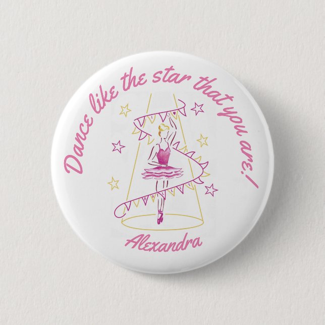 Ballet & Bunting - I Love Ballet badge (Front)
