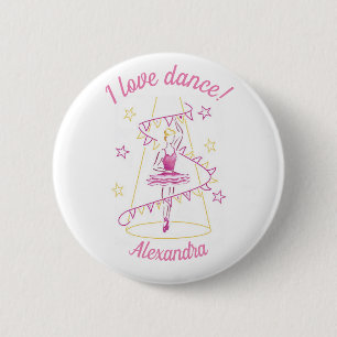 Ballet & Bunting - I Love Dance badge