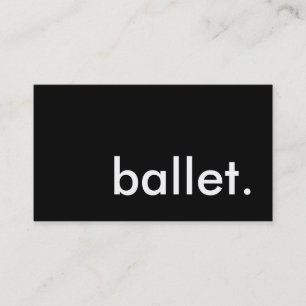 ballet. business card
