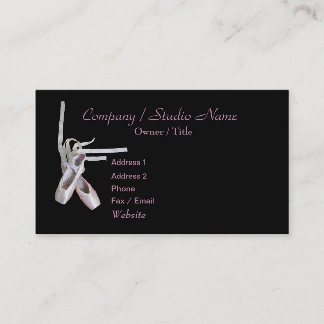 'Ballet' Business Card (Front)