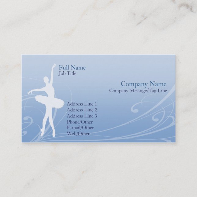 Ballet Business Card (Front)