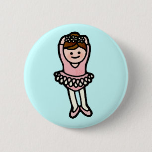 ballet butututon. 6 cm round badge