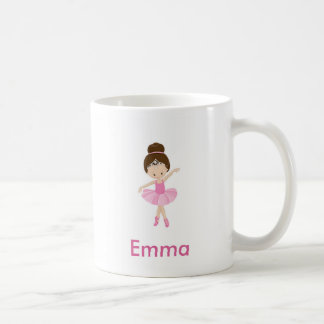 Ballet Class Ballerina Crown Brown Hair Mug