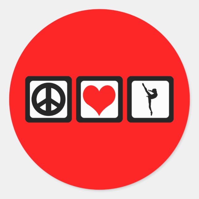 Ballet Classic Round Sticker (Front)