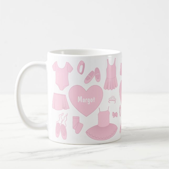 Ballet Clothes Mug - White Background (Left)
