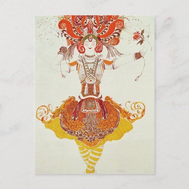 Ballet Costume for 'The Firebird', by Stravinsky Postcard (Front)