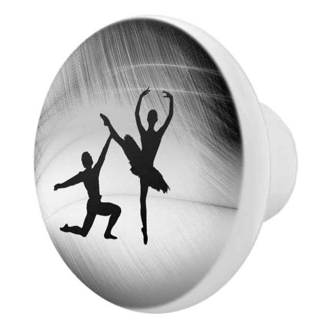 Ballet Couple Dance Ceramic Knob (Right)