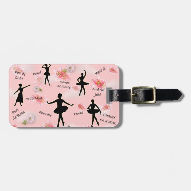 Ballet (customisable) luggage tag (Front Horizontal)