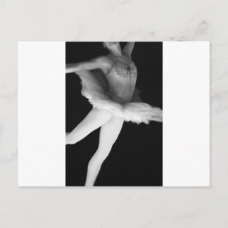 Ballet - Dance - Ballerina 9 - Black & White Postcard