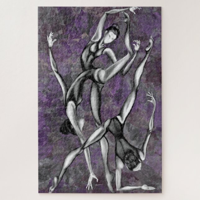 Ballet Dance - Ballerinas - Art Painting Jigsaw Puzzle (Vertical)