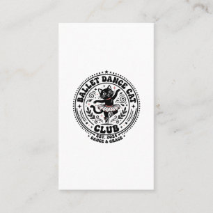 Ballet Dance Cat Pet Lover Shirt Art - Ballet Danc Business Card