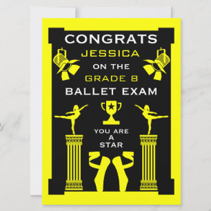 Ballet Dance Congratulations Card