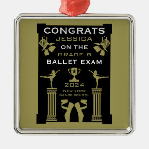Ballet Dance Congratulations Metal Tree Decoration