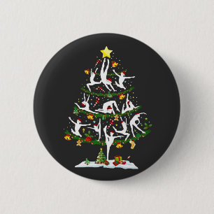 Ballet Dance Lover Xmas Lighting Ballet Christmas  6 Cm Round Badge