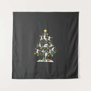 Ballet Dance Lover Xmas Lighting Ballet Christmas  Tapestry