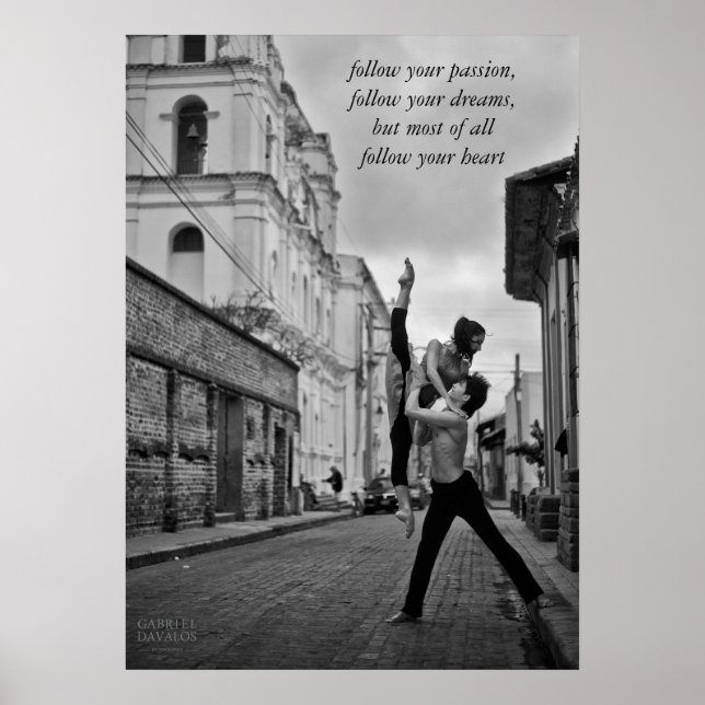 Ballet Dance Poster by Gabriel Davalos (Front)