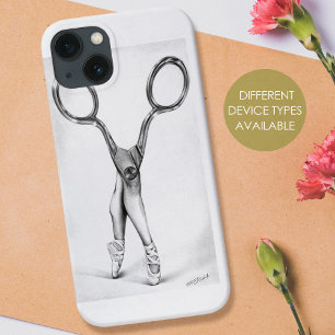 Ballet dance Scissors Ballerina Surreal drawing iPhone 13 Case