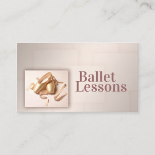 Ballet Dance Studio Pearl Pointe Business Card