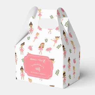 Ballet Dance & Twirl Pink Ballerina Birthday  Favour Box
