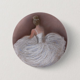 ballet dancer 6 cm round badge