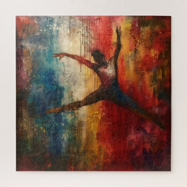 Ballet Dancer Abstract Art Jigsaw Puzzle (Vertical)