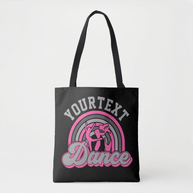Ballet Dancer ADD TEXT Classic Dance Performer Tote Bag (Front)