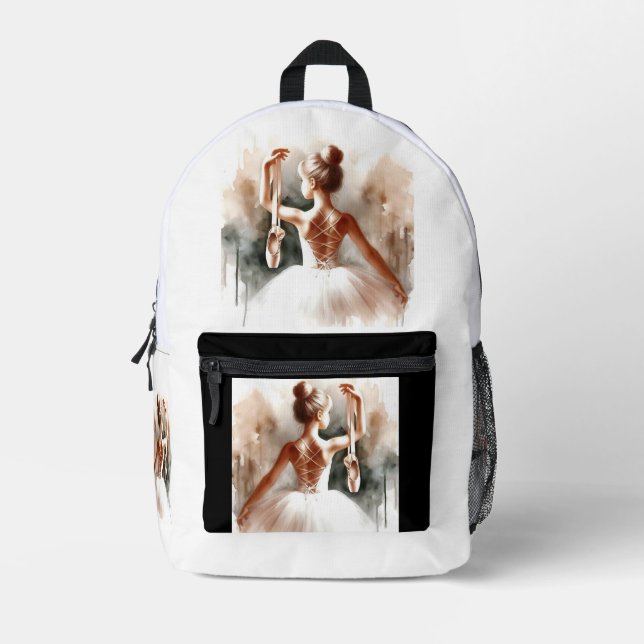 Ballet Dancer Backpack - Elegant & Chic (Front)